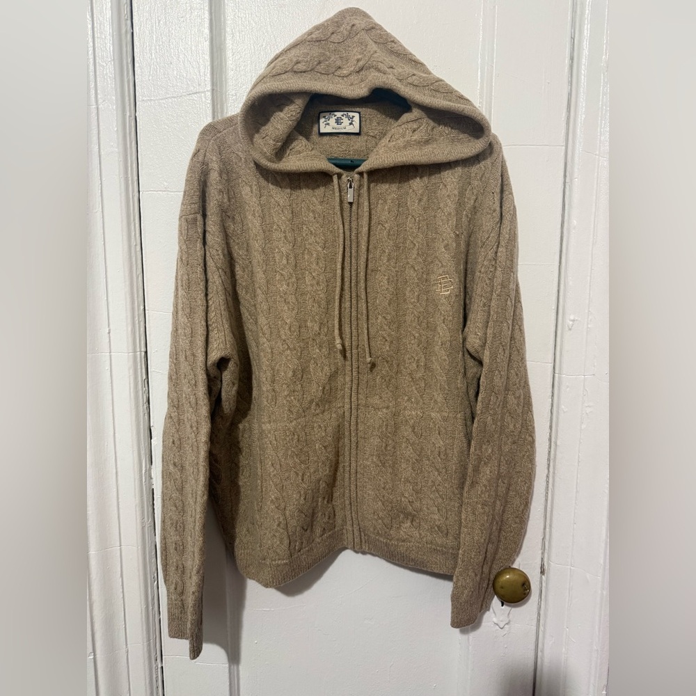 ERIC EMANUEL CABLE KNIT ZIP UP